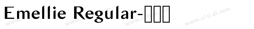 Emellie Regular字体转换